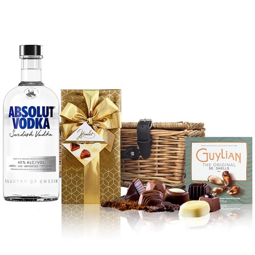 Absolut Blue Vodka 70cl And Chocolates Hamper